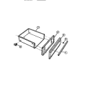 UTILITY DRAWER Diagram and Parts List for 30-3858-00-02  Tappan Range