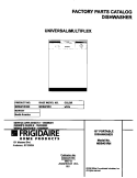 COVER Diagram and Parts List for MDB421RHS0  Frigidaire Dishwasher