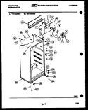 CABINET PARTS Diagram and Parts List for TSK140EN3T  Kelvinator Refrigerator