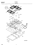 COOKTOP Diagram and Parts List for FGC36S9HBA  Frigidaire Cooktop