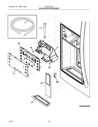 Part Location Diagram of 5304523072 Frigidaire SWITCH