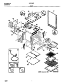 BODY Diagram and Parts List for FGF374CCBG  Frigidaire Range