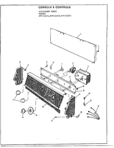 Console/controls Diagram and Parts List for 6287C  Frigidaire Washer