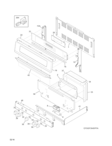 Part Location Diagram of 5304499761 Frigidaire DEFLECTOR