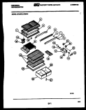 SHELVES AND SUPPORTS Diagram and Parts List for AGTL175WH1-57  Uni Refrigerator