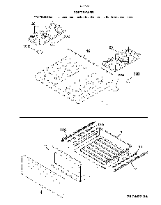 Top/drawer Diagram and Parts List for 79074032314  Kenmore Range