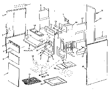 Furnace assemblies Diagram and Parts List for 8676272  Frigidaire Furnace