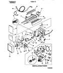 ICE MAKER & INSTALLATION COMPONENTS Diagram and Parts List for FPGC21TAL3  Frigidaire Refrigerator