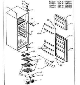 Part Location Diagram of 302612 Maytag Hinge shim