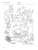 BODY Diagram and Parts List for LGEF3057LFB  Frigidaire Range