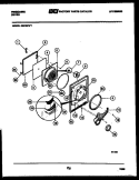 DOOR PARTS Diagram and Parts List for DECSFW1  Frigidaire Dryer