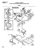 BURNER Diagram and Parts List for TGF336CHSB  Tappan Range
