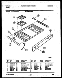 COOKTOP PARTS Diagram and Parts List for 72-3981-00-03  Tappan Range