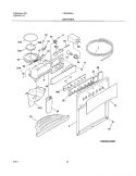 DISPENSER Diagram and Parts List for FRS23R4AW1  Frigidaire Refrigerator