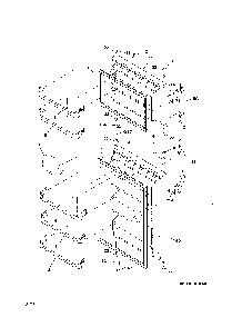 Door Diagram and Parts List for 2537888301E  Kenmore Refrigerator