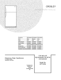 COVER Diagram and Parts List for CRT185ILB0  Frigidaire Refrigerator