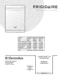 COVER Diagram and Parts List for FGBD2451KF1  Frigidaire Dishwasher
