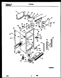 CABINET PARTS Diagram and Parts List for FRT20QRBW0  Frigidaire Refrigerator