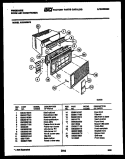 CABINET PARTS Diagram and Parts List for AR24NS8F3  Frigidaire Air Conditioner