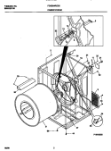 P16V0036 DRY CAB, HEATER Diagram and Parts List for FDGB34RGS0  Frigidaire Dryer