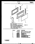 DOOR PARTS Diagram and Parts List for MCT1390A2  Frigidaire Microwave