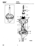 P12M0009 TRANSMISSION Diagram and Parts List for FWX445RFT4  Frigidaire Washer