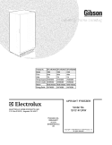 COVER Diagram and Parts List for GFU14F3AW7  Gibson Freezer
