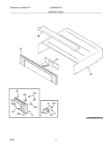 CONTROL PANEL Diagram and Parts List for E30EW85EPS4  Electrolux Wall Oven