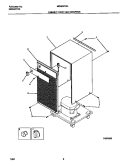 CABINET FRONT AND WRAPPER Diagram and Parts List for MDH25YW4  Frigidaire Dehumidifier