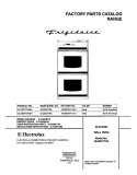 COVER Diagram and Parts List for GLEB27T8ABA  Frigidaire Wall Oven