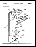 BURNER, MANIFOLD AND GAS CONTROL Diagram and Parts List for CG301SP2Y1  Frigidaire Range