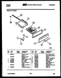 BROILER DRAWER PARTS Diagram and Parts List for 30-1049-00-01  Tappan Range