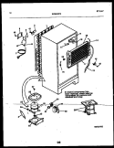 SYSTEM AND AUTOMATIC DEFROST PARTS Diagram and Parts List for FPES19TRW1  Frigidaire Refrigerator