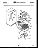 SHELVES AND SUPPORTS Diagram and Parts List for FPI17TPW0  Frigidaire Refrigerator