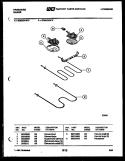 BROILER PARTS Diagram and Parts List for RG35CAW2  Frigidaire Range