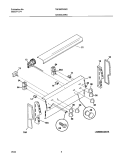 BACKGUARD Diagram and Parts List for TEF240PHW2  Tappan Range
