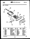 BROILER DRAWER PARTS Diagram and Parts List for 32-1039-23-06  Tappan Range