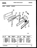 BACKGUARD Diagram and Parts List for G32BNW3  Frigidaire Range