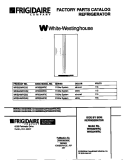 COVER Diagram and Parts List for WRS22WRCW2  Frigidaire Refrigerator
