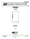 COVER Diagram and Parts List for VV18  Frigidaire Freezer