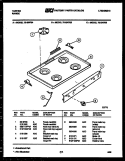 COOKTOP PARTS Diagram and Parts List for 72-2547-66-04  Tappan Range