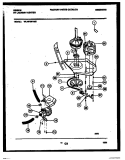 MOTOR AND IDLER ARM CLUTCH Diagram and Parts List for WL24F2WYMC  Gibson Washer