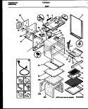 BODY PARTS Diagram and Parts List for FGF353CATA  Frigidaire Range