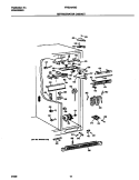 REFRIGERATOR CABINET Diagram and Parts List for FRS24AGGW7  Frigidaire Refrigerator
