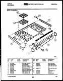 COOKTOP PARTS Diagram and Parts List for 76-4960-00-01  Tappan Microwave Oven Combo