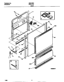 DOOR Diagram and Parts List for MDB120RFM1  Frigidaire Dishwasher