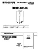 COVER Diagram and Parts List for FFU09M5CW0  Frigidaire Freezer