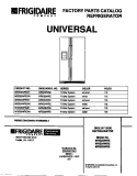 COVER Diagram and Parts List for MRS24WRED1  Frigidaire Refrigerator