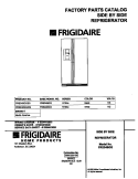 COVER Diagram and Parts List for FRS24BGGB3  Frigidaire Refrigerator