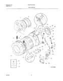 WSHR TUB, MOTOR Diagram and Parts List for NGSTR127AS0  Frigidaire Washer